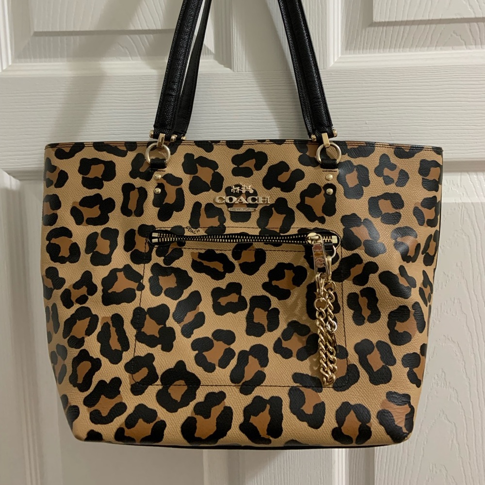 Coach Leopard Print Tote-GUC